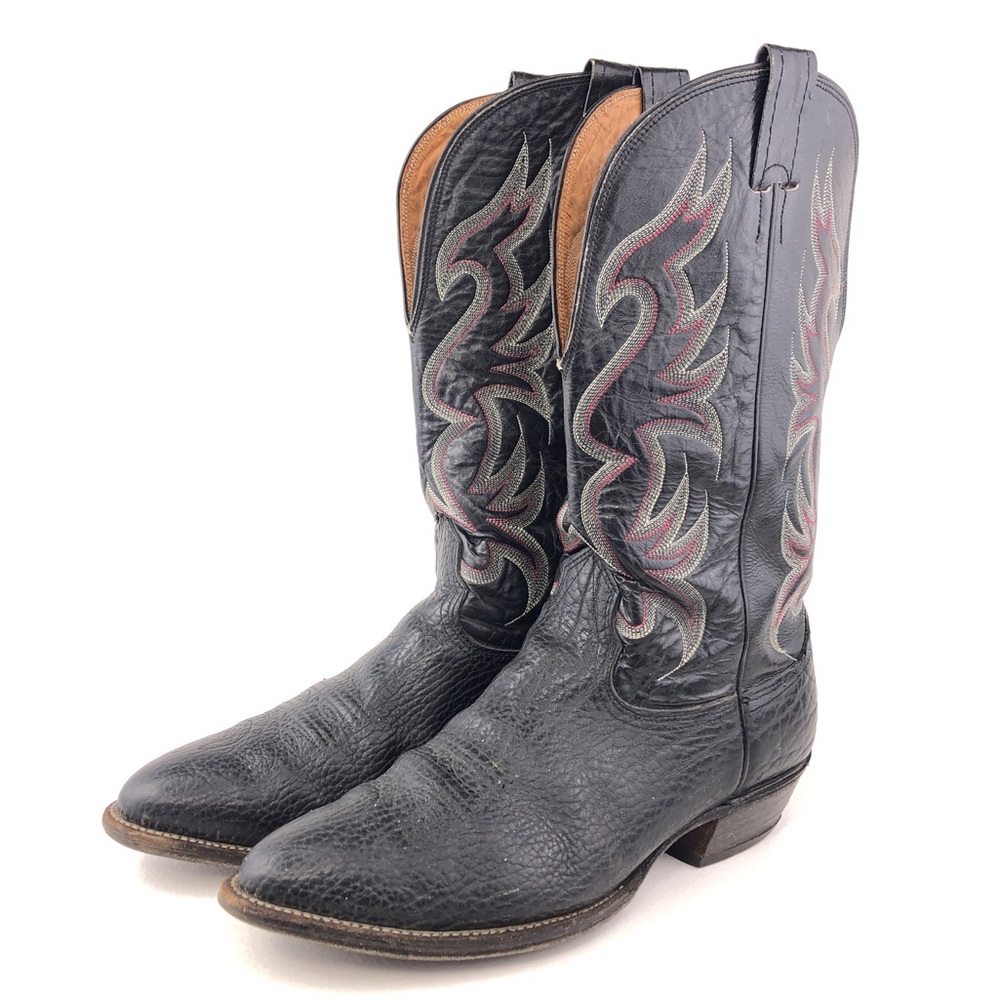 Nocona 817 Black Deertan Western Boots 10.5 E - Picture 3 of 16
